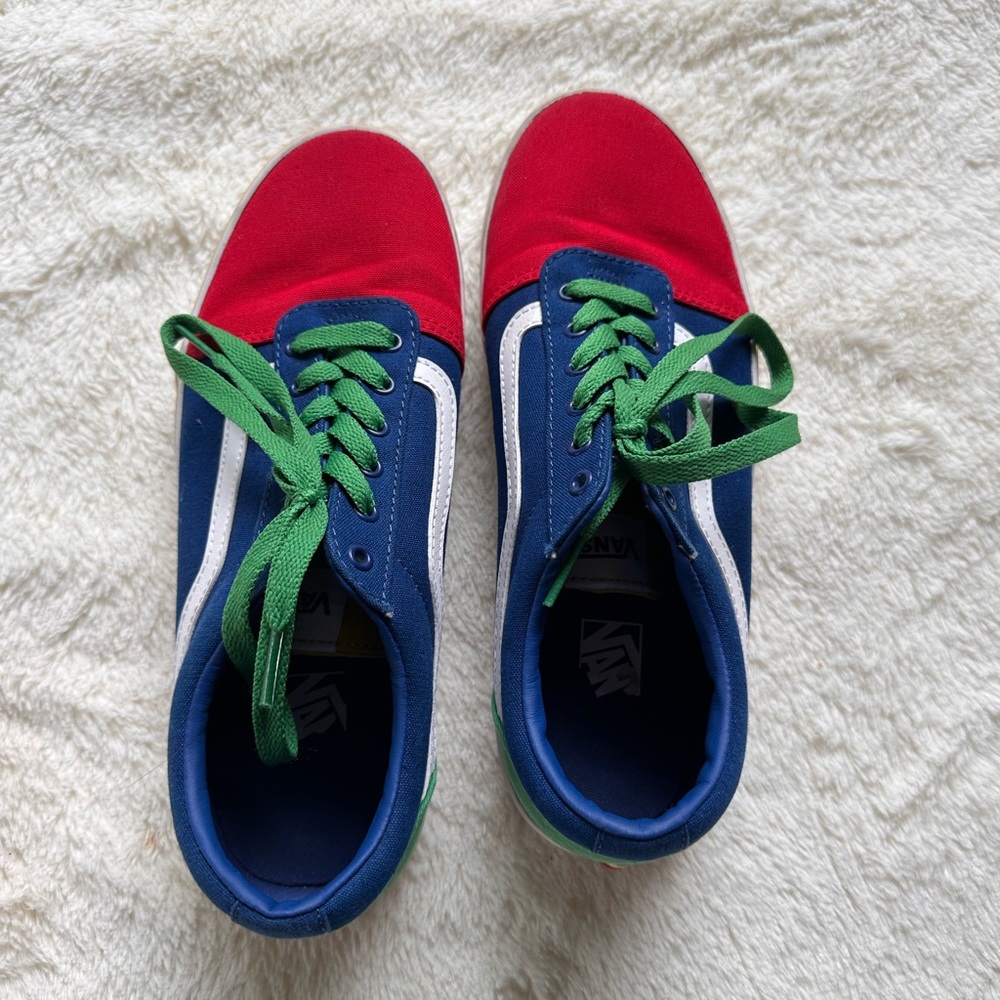 VANS Old Skool Yacht Club skate shoes unisex Youth 6.5 ~Primary colors
